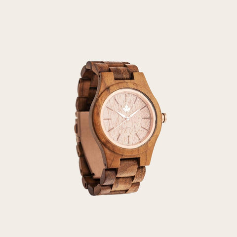 Teak Rosegold Wooden Watches for Women WoodWatch