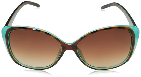 Jessica Simpson Womens J5012 Retro Cat Eye Sunglasses With Uv400 Protection. Glam Gifts For Her, 56 Mm, Animal & Blue, 56 Mm US Jessica Simpson