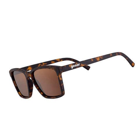 goodr Smaller Is Baller Polarized Round Sunglasses for Men & Women, Small Sized (LFG), Brown Translucent Tortoiseshell Frames with Brown Non-Reflective Lens, UV400 Protection, No Slip, No Bounce