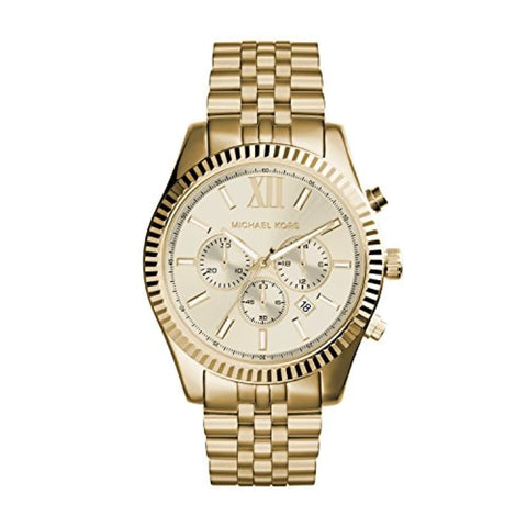 Michael Kors Lexington Chronograph Gold-Tone Stainless Steel Men's Watch (Model: MK8281) Michael Kors