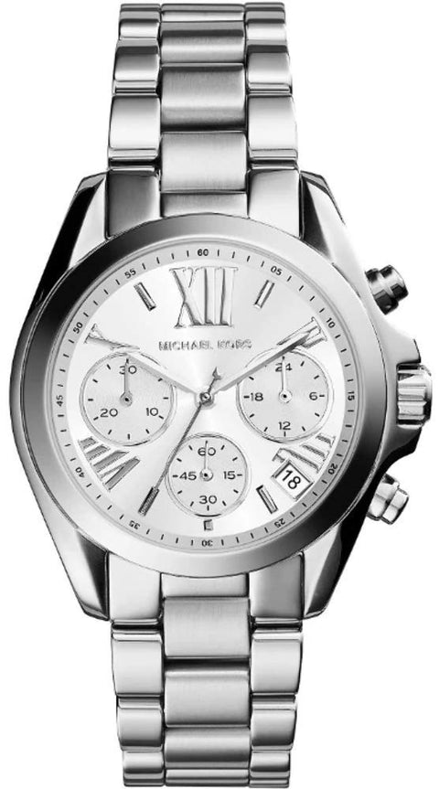 Michael Kors Bradshaw Chronograph Silver-Tone Stainless Steel Women's Watch (Model: MK5739) Michael Kors