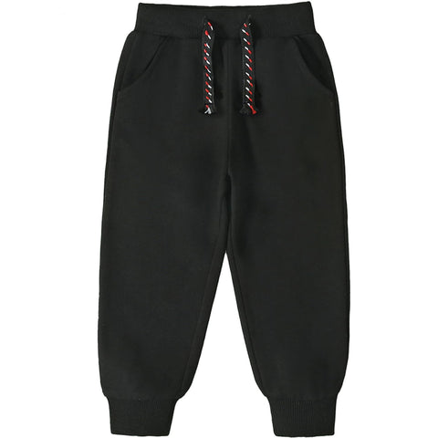 Funnymore Kids Toddler Boys Sweatpants Pants,3 Pack Pull On Cotton Jogger Outfits Clothes Black/Grey 4t