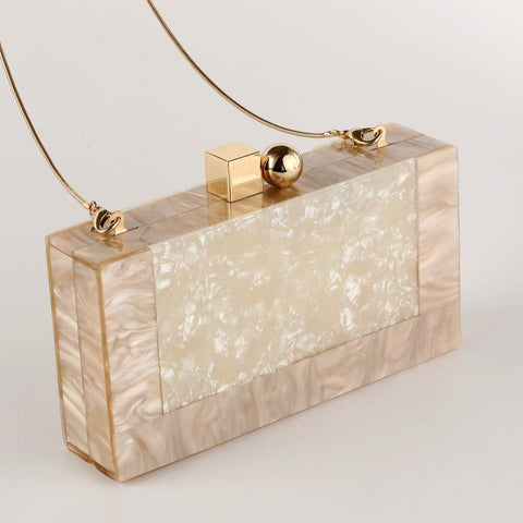 Menurra Women Acrylic Evening Clutch bag Glitter Marble Purse Handbag for Wedding Cocktail Party Prom Menurra