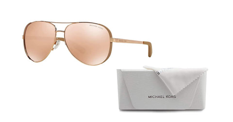 Michael Kors MK5004 Chelsea Rose Gold One Size+ BUNDLE with Designer iWear Eyewear Care Kit Michael Kors