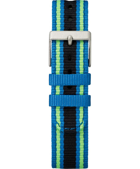Timex Kids TW7C26000 Time Machines Digital 35mm Blue/Black/Green Double-Layered Nylon Strap Watch
