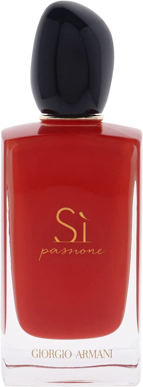 Armani Beauty – Sì Passione – Eau de Parfum – Vanilla Perfume for Women – Floral Citrus Fragrance – Blackcurrant Nectar, Damascena Rose, Black Tea Notes - 3.3 Fl Oz Armani Beauty