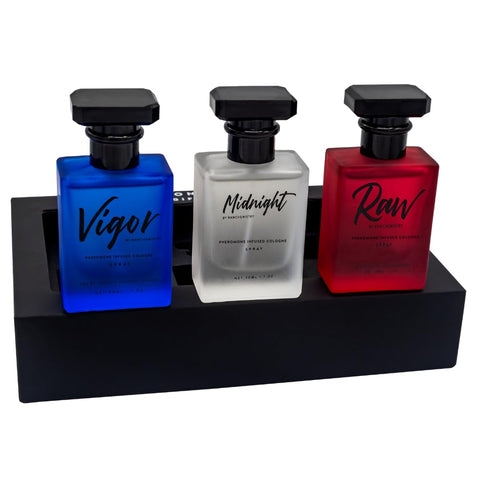 RawChemistry - A Pheromone Infused Mens Cologne Gift Set - Set of 3 Colognes
