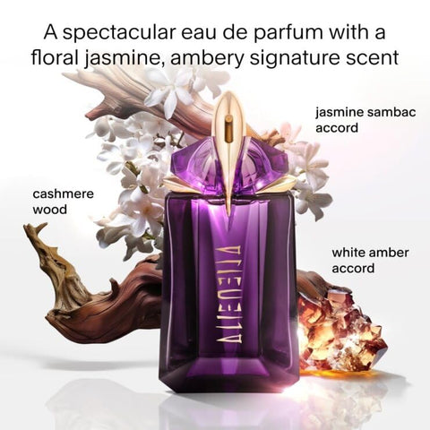 Mugler Alien - Eau de Parfum - Women's Perfume - Floral & Woody - With Jasmine, Wood, and Amber - Long Lasting Fragrance - 1.0 Fl Oz Mugler