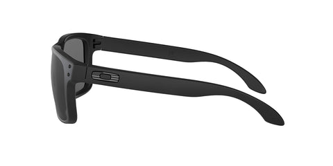 Oakley Men's OO9102 Holbrook Square Sunglasses, Matte Black Tonal Icon/Grey, 57 mm