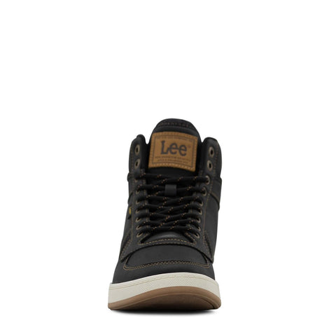 Lee Men's Dayton Sneaker, Black/Tobacco, 11.5