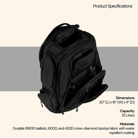 OGIO Renegade PRO Backpack (Renegade Pro, Black)