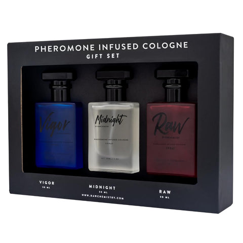 RawChemistry - A Pheromone Infused Mens Cologne Gift Set - Set of 3 Colognes