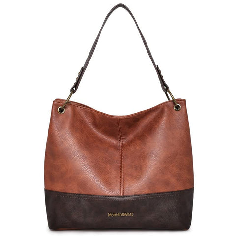 Montana West Purses and Handbags for Women Top Handle Shoulder Satchel Handbags Tote Purse for Women MWC-047BR Montana West