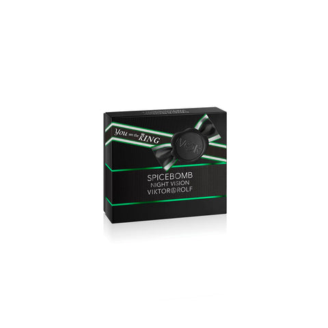 Viktor&Rolf - Spicebomb Nightvision Eau de Toilette Spring Gift Set - Woody & Spicy - Cologne for Men - With Notes of Citrus & Tobacco - Full Size, 3 Fl Oz & Travel Size, 0.68 Fl Oz Viktor&Rolf