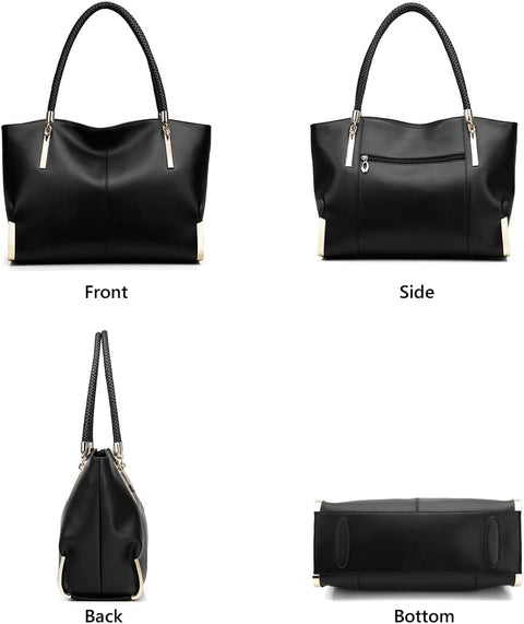 FOXLOVER Large Capacity Tote Handbags for Women, Women's Top-handle Bags Fashion Shoulder Bags Purses Minimalist design FOXLOVER