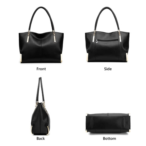 FOXLOVER Large Capacity Tote Handbags for Women, Women's Top-handle Bags Fashion Shoulder Bags Purses Minimalist design FOXLOVER