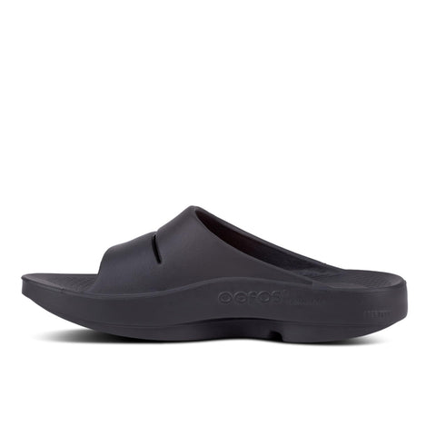 OOFOS OOahh Recovery Slide, Black - Women’s Size 9, Men’s Size 7