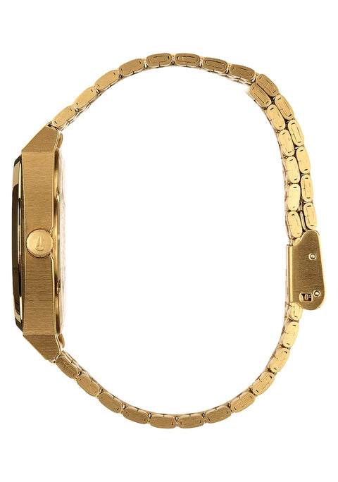 NIXON Time Teller A045 - All Gold / Gold - 100m Water Resistant Men's Analog Fashion Watch (37mm Watch Face, 19.5mm-18mm Stainless Steel Band) NIXON