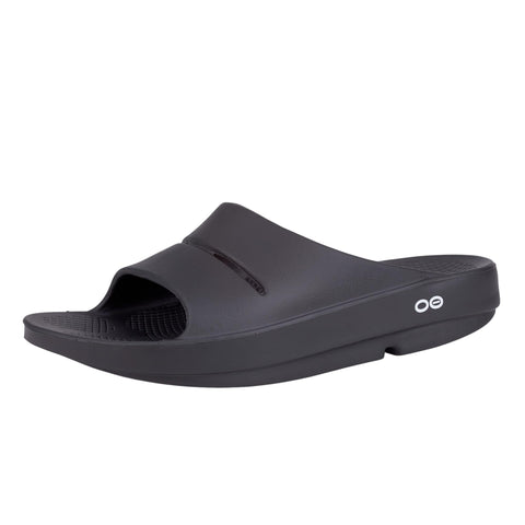 OOFOS OOahh Recovery Slide, Black - Women’s Size 9, Men’s Size 7