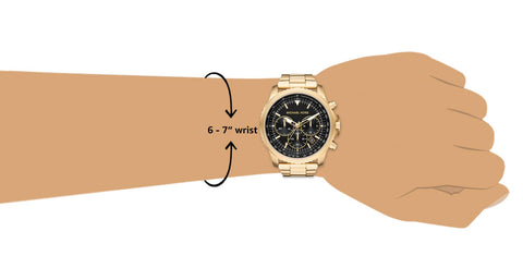 Michael Kors Men's Cortlandt Chronograph Gold-Tone Stainless Steel Watch MK8642 Michael Kors