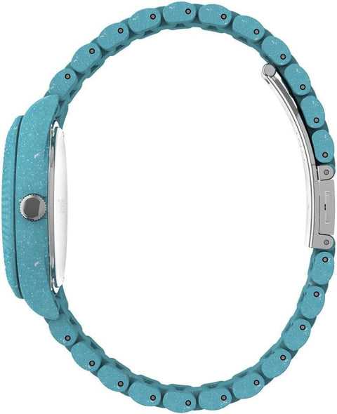 Timex Women's Waterbury Ocean Recycled Plastic 37mm Watch - Triple Light Blue Timex