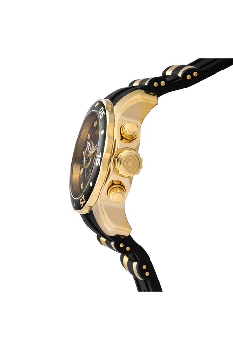 Invicta Men's 6981 Pro Diver Collection Chronograph Black Dial Black Dress Watch Invicta