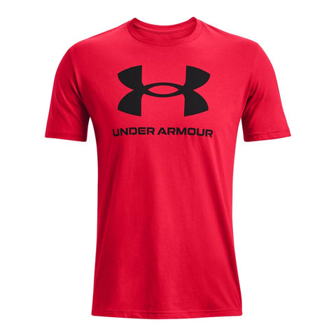 Under Armour Men's Sportstyle Logo Short Sleeve T Shirt, (600) Red / / Black, 3X-Large