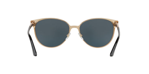 Versace Woman Sunglasses Pink Gold Frame, Dark Grey Mirror Pink Lenses, 57MM Versace