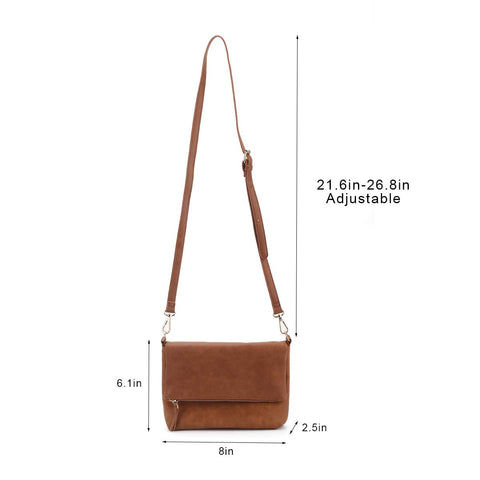 Gladdon Small Crossbody bags for Women Cross body Purse Shoulder Bag Brown
