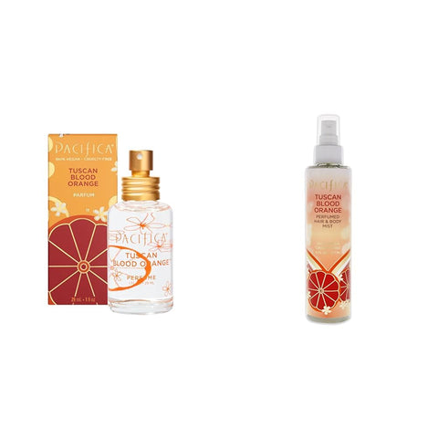 Pacifica Tuscan Blood Orange Perfume Spray for Women & Perfumed Hair Body Mist, Blood Orange, 6 Fl Oz Pacifica