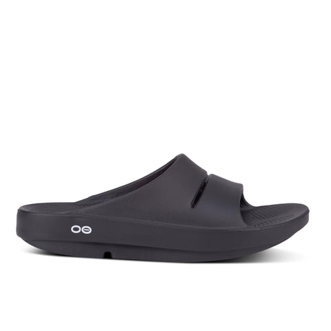 OOFOS OOahh Recovery Slide, Black - Women’s Size 9, Men’s Size 7