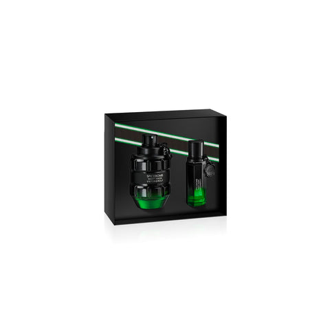 Viktor&Rolf - Spicebomb Nightvision Eau de Toilette Spring Gift Set - Woody & Spicy - Cologne for Men - With Notes of Citrus & Tobacco - Full Size, 3 Fl Oz & Travel Size, 0.68 Fl Oz Viktor&Rolf