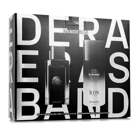 Antonio Banderas The Icon Perfume for Men 2 Pc Set (3.4 Edp Spr + 5.1 Deo Spr) Antonio Banderas