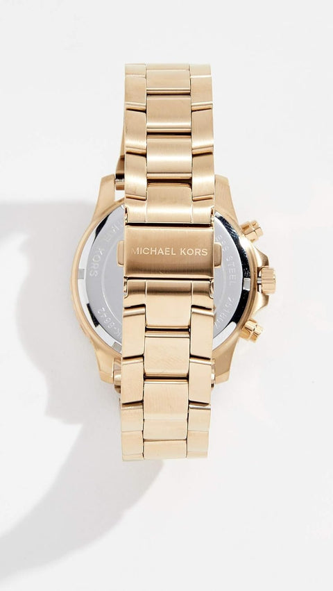 Michael Kors Men's Cortlandt Chronograph Gold-Tone Stainless Steel Watch MK8642 Michael Kors