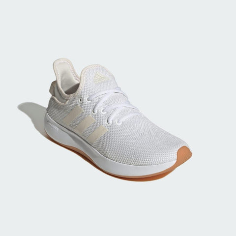 adidas Women's Cloudfoam Pure Sportswear Sneaker, White/Chalk White/Zero Metallic, 6 adidas