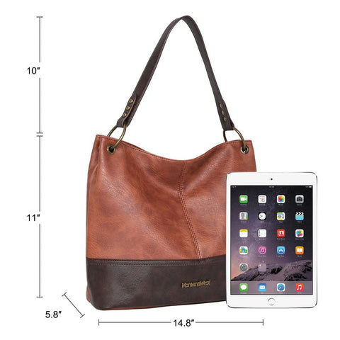 Montana West Purses and Handbags for Women Top Handle Shoulder Satchel Handbags Tote Purse for Women MWC-047BR Montana West