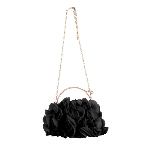 Lanpet Women Floral Clutch Purses Satin Flower Evening Bag Party Prom Handbags Lanpet