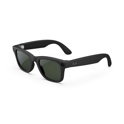 Meta Ray-Ban Glasses, Wayfarer, Matte Black | 12 MP ultra-wide camera for HD photos and video — Open Ear Speakers for music, podcasts and more AI for voice commands and personalized experiences