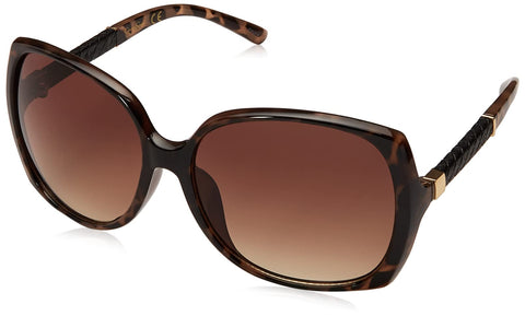 Jessica Simpson Womens J5236 Oversized Rectangular Sunglasses With Uv400 Protection. Glam Gifts For Her, 60 Mm, Tortoise, 60 Mm US Jessica Simpson