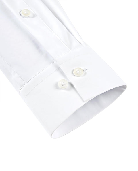 Lion Nardo Slim Fit White Dress Shirt for Men Wrinkle Free Mens Dress Shirts Long Sleeve Tall Muscle Fit Button Up Shirt