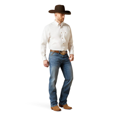 ARIAT Men’s M2 Relaxed Stretch Legacy Boot Cut Jean Blue