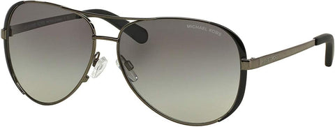 Michael Michael Kors Women's MK5004 Designer Sunglasses, Gunmetal/Black Michael Kors
