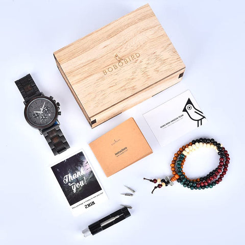 2win Engraved Wooden Watch for Boyfriend My Man Fiancé Husband Customized Personalized Wood Watches for Men Birthday Anniversary Personalized Watch (C-My Husband) 2win