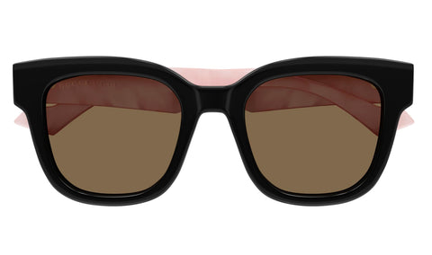 Gucci Women's Oversized Square Sunglasses, Black-Pink-Brown, One Size