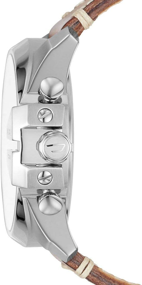 Diesel Men's DZ4458 Mega Chief Analog Display Japanese Quartz Brown Watch Diesel