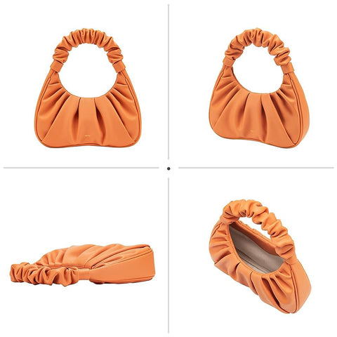 JW PEI Women's Gabbi Ruched Hobo Handbag (Orange) JW PEI