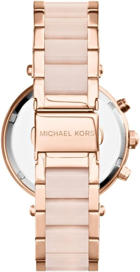 Michael Kors Parker Chronograph Rose Gold-Tone Stainless Steel Women's Watch (Model: MK5896) Michael Kors