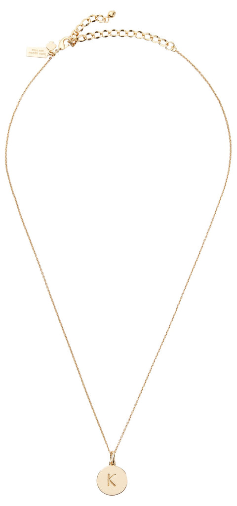kate spade new york Initial Pendant, K Gold, One Size