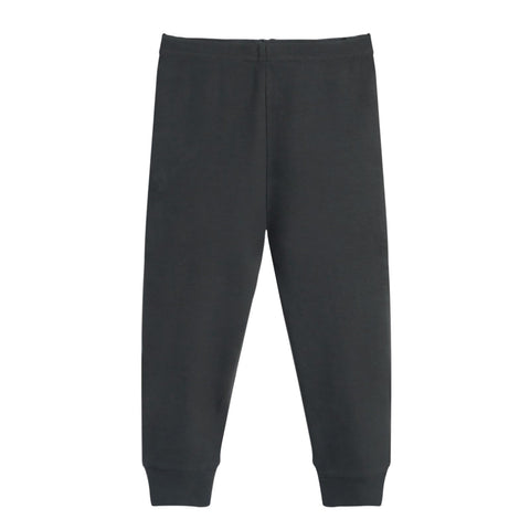 GLASH Kids Boys Cotton Pants, 4 Pack Size 6 Toddler Sweatpants Black/Camo/Heather Grey/Iron Grey