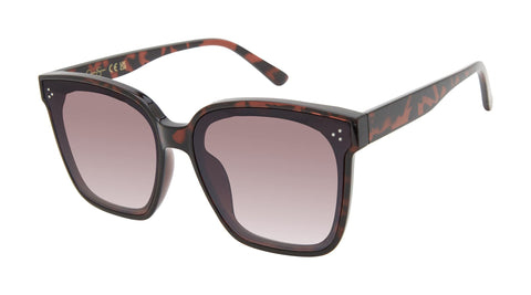 Jessica Simpson Womens J6128 Retro Square Sunglasses With Uv400 Protection. Glam Gifts For Her, 62 Mm, Tortoise, 62 Mm US Jessica Simpson